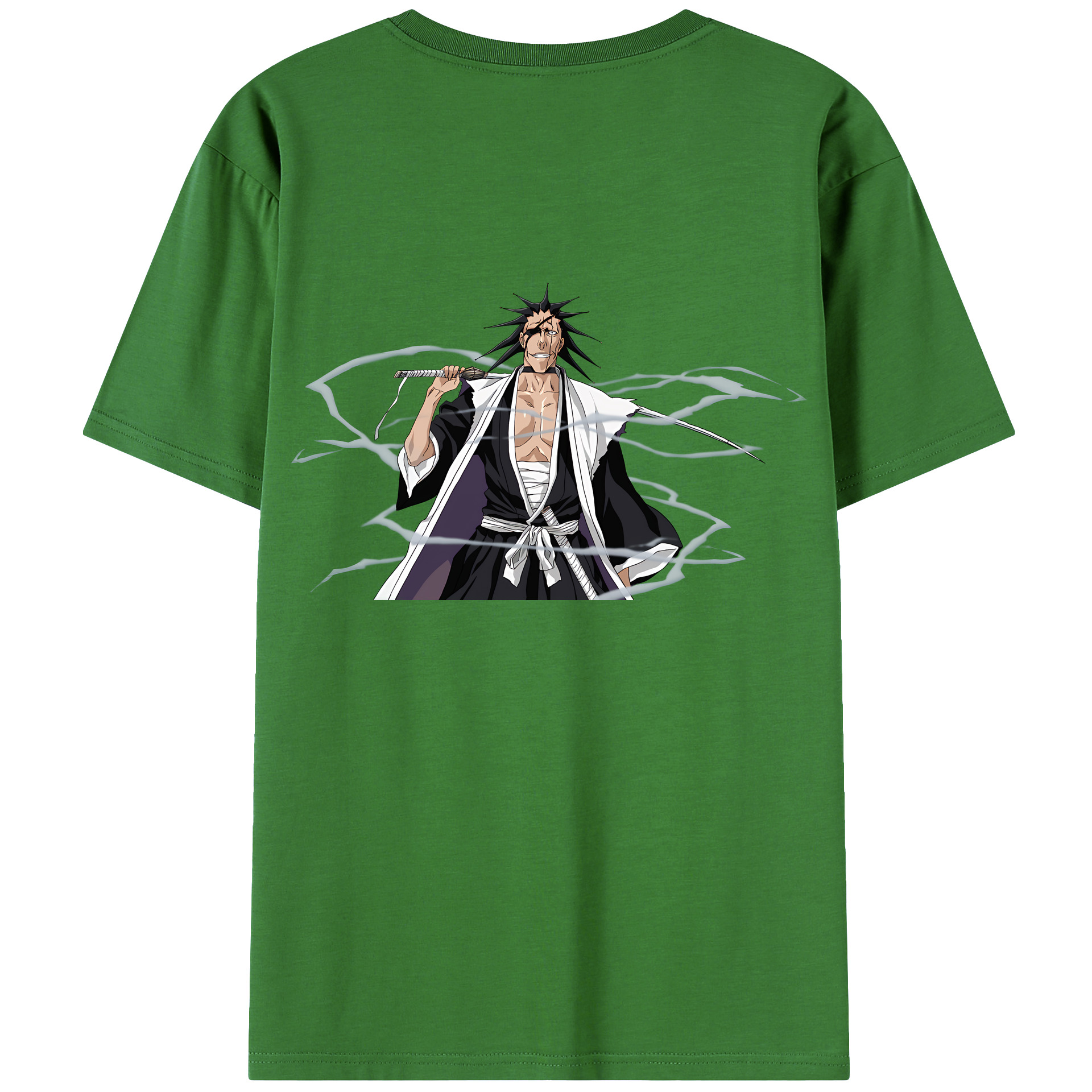 （画像用） ブリーチ ざらき けんぱち BLEACH Zaraki Kenpachi レディース半袖Tシャツ(バックプリント)